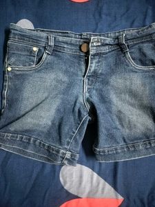 Blue Denim Shorts