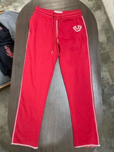 Red True Religion Sweatpants
