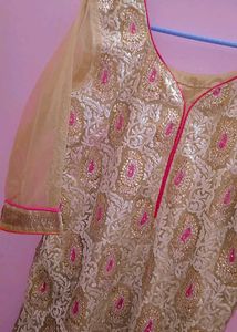 golden festive kurti