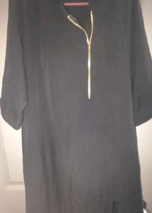 Black Dress with Zipper