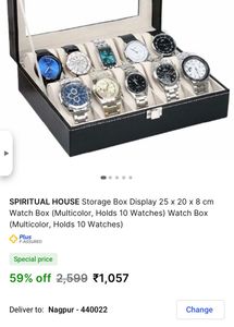 Watch Collection Case Leather Coating