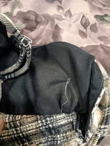 Chic Plaid Crop Top &amp; Jacket Set
