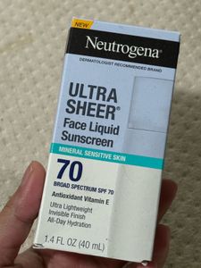 Neutrogena Ultra Sheer Face Sunscreen SPF 70