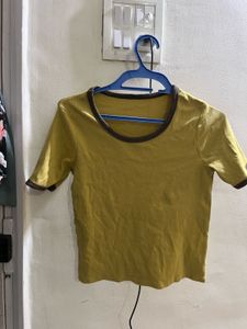 Yellow Ringer Tee