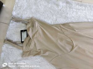 Elegant Cream Party Gown corset back