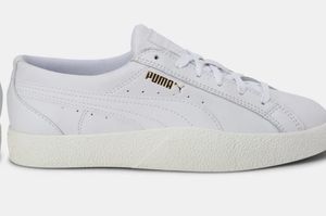 Puma White Leather Sneakers