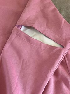 Pink Cut-Out Sleeve Sweatshirt