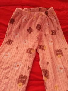 Cute Bear Print Pajama Set