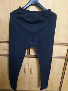 Black Woollen Leggings