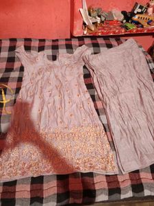 Embroidered Kurti  patiyala salwar set