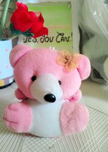 Cute Pink Teddy Bear Toy 🧸