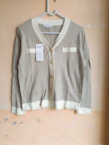 ❤️Free Delivery Elegant Tan Cardigan Sweater