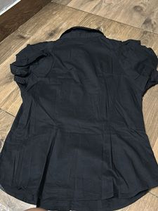 Stylish Black Short Sleeve Top