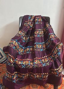 Kathiyawadi Embroidered Ethnic Saree
