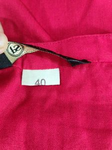 Pistaa Red Casual Solid Top ( Women)