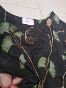Elegant Black Kurta Set with Peacock Motif