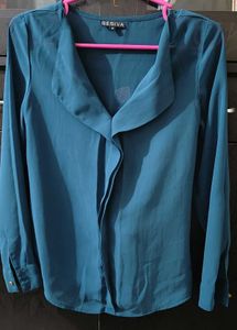 Elegant Besiva Teal Blouse