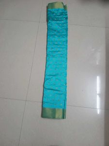 Beautiful Blue Saree with Golden Motifs