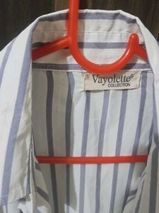 Chic Striped Button-Up Shirt