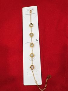 Gold Tone Crystal Bracelet
