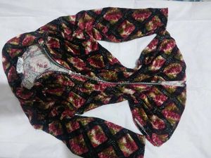 Vibrant Printed Zip-Up Top