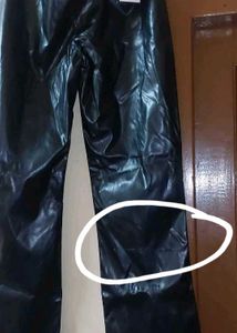 Black Faux Leather Pants