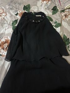 Elegant Black Sequined Gown