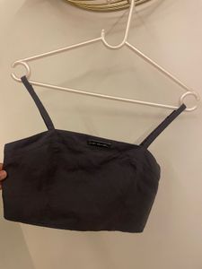 Grey crop top