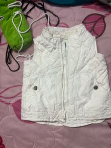 White Quilted Vest