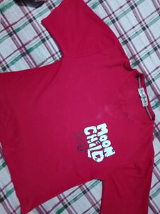 Red Moon Child Graphic T-Shirt