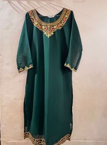 Elegant Emerald Green Kurta