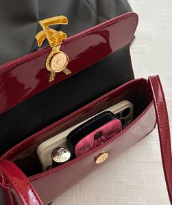 Chic Red Patent Shoulder Bag