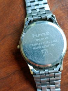 HMT Two-Tone Metal Band Watch