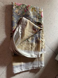 Elegant Floral Print Saree