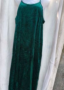 I. Emerald Velvet Maxi Dress