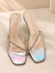 Chic Clear Strap Heel Sandals