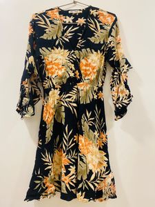 Floral Print Mini Dress