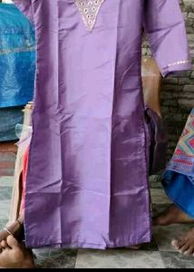 Elegant Purple Kurta Set with Dupatta