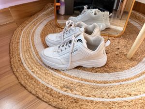 Cream Platform Sneakers(new with box)