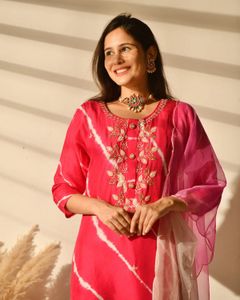 Beautiful Pink Kurta Set with Dupatta