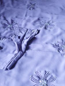 Lavender Saree