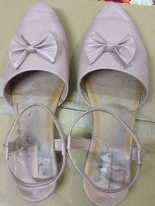 Cute Pink Ballet Flats with Bow