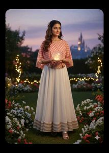 Bust 40 Elegant Ethnic Lehenga Choli Set