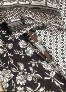Crepe Senthetic Dress Material