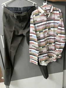 Men's Premium Shirt &amp; Dark Brown Trousers Set