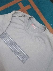 Men's Grey Graphic T-Shirt