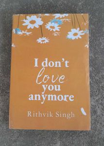 I Don't Love You Anymore by Rithvik Singh