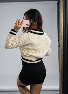 Korean Cable Knit V-Neck Pullover Sweater