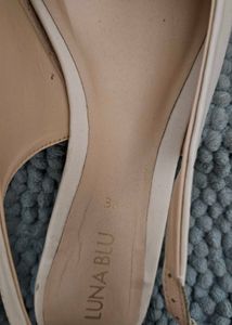 Beige Pointed Flats