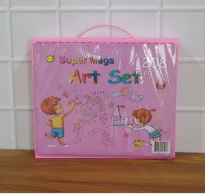 Deluxe Pink Art Set for Kids